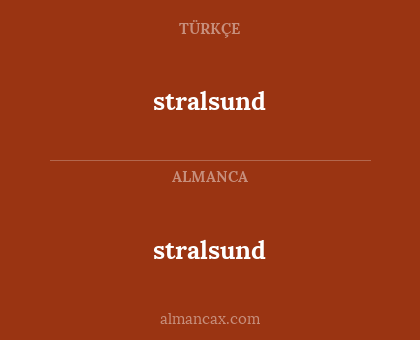 stralsund - stralsund