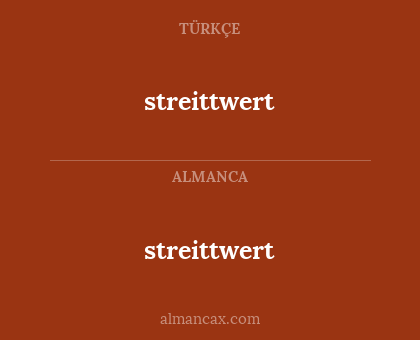 streittwert - streittwert
