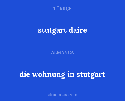 die wohnung in stutgart - stutgart daire