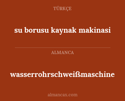 wasserrohrschweißmaschine - su borusu kaynak makinasi
