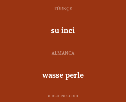 wasse perle - su inci