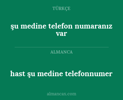 hast şu medine telefonnumer - şu medine telefon numaranız var
