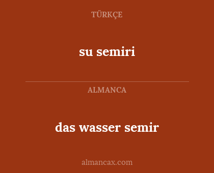 das wasser semir - su semiri
