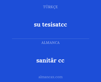 sanitär cc - su tesisatcc