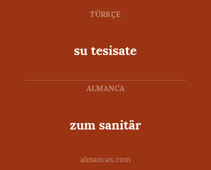 zum sanitär - su tesisate