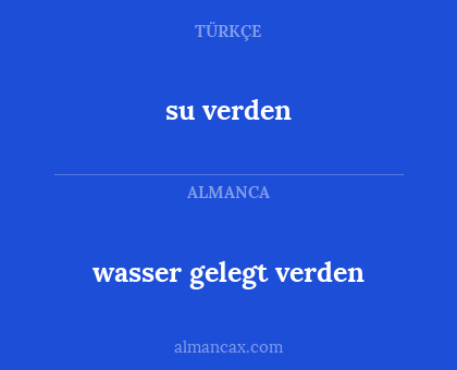 wasser gelegt verden - su verden