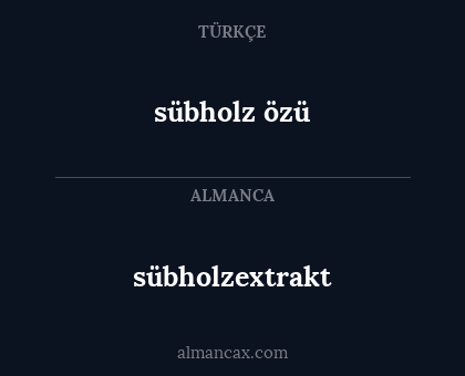 sübholzextrakt - sübholz özü