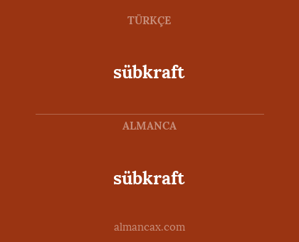 sübkraft - sübkraft