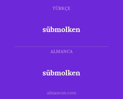 sübmolken - sübmolken