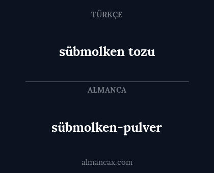 sübmolken-pulver - sübmolken tozu