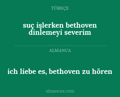 suç işlerken bethoven dinlemeyi severim - ich liebe es, bethoven zu hören