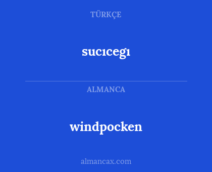 windpocken - sucıcegı