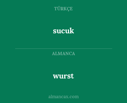 wurst - sucuk