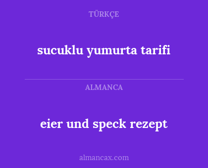 eier und speck rezept - sucuklu yumurta tarifi