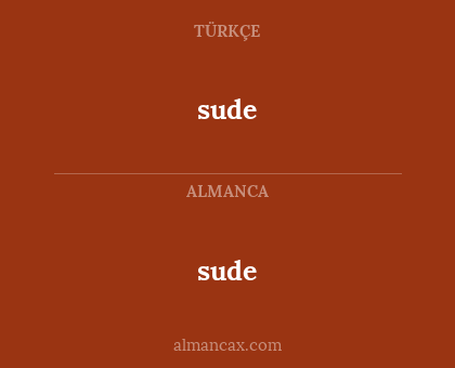 sude - sude
