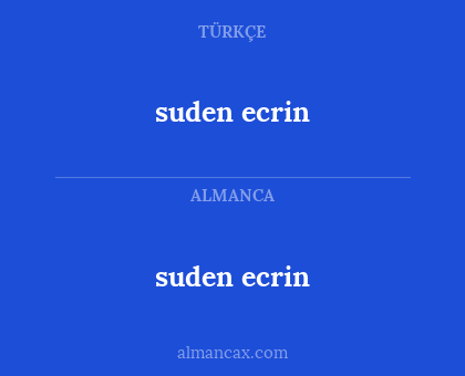 suden ecrin - suden ecrin