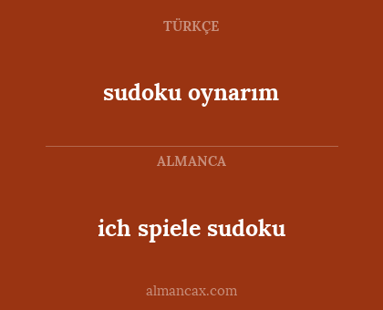sudoku oynarım - ich spiele sudoku