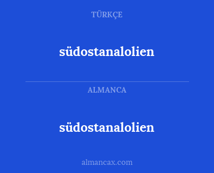 südostanalolien - südostanalolien