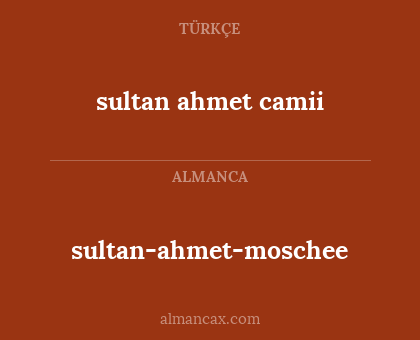 sultan-ahmet-moschee - sultan ahmet camii