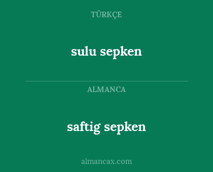 sulu sepken - saftig sepken