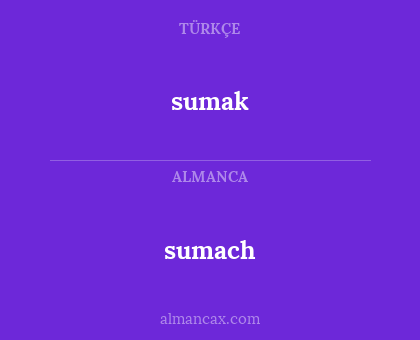 sumach - sumak