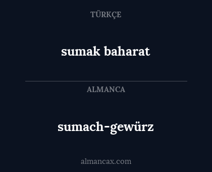 sumak baharat - sumach-gewürz