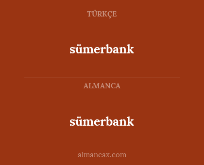 sümerbank - sümerbank