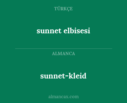 sunnet elbisesi - sunnet-kleid