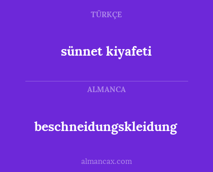 sünnet kiyafeti - beschneidungskleidung