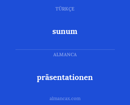 präsentationen - sunum
