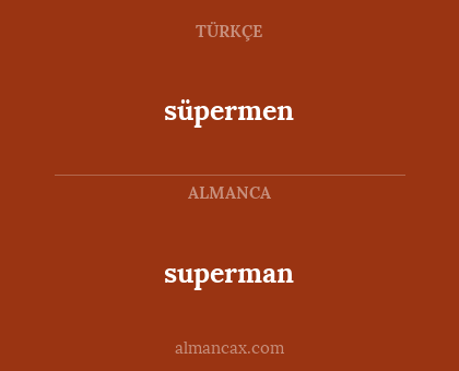 superman - süpermen