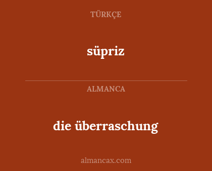 süpriz - die überraschung