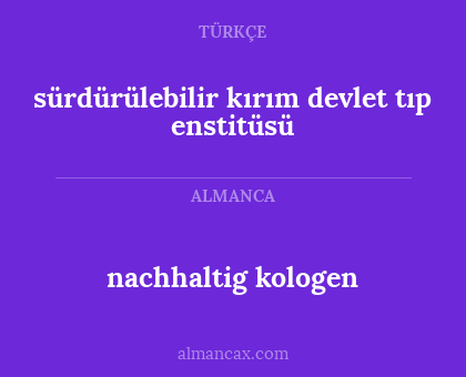 sürdürülebilir kırım devlet tıp enstitüsü - nachhaltig kologen