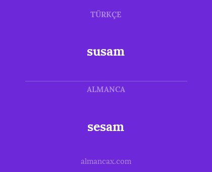 sesam - susam