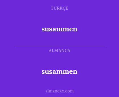 susammen - susammen