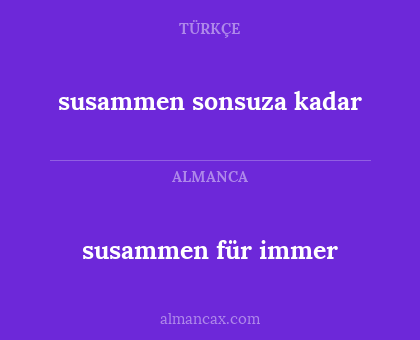 susammen für immer - susammen sonsuza kadar