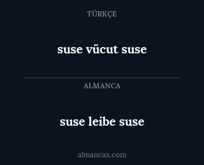 suse leibe suse - suse vücut suse