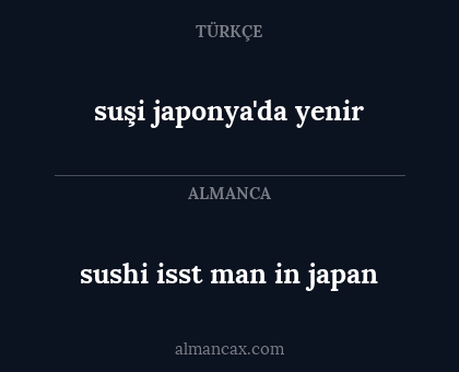 suşi japonya'da yenir - sushi isst man in japan