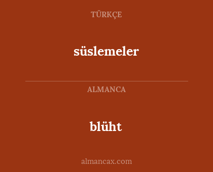 blüht - süslemeler