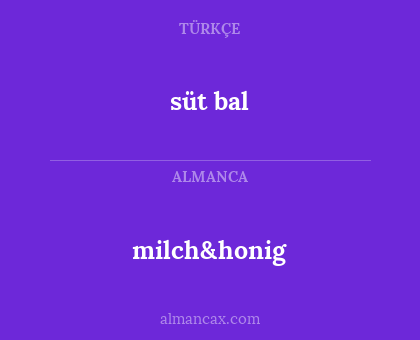 milch&honig - süt bal