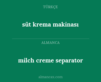 süt krema makinası - milch creme separator