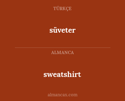 sweatshirt - süveter