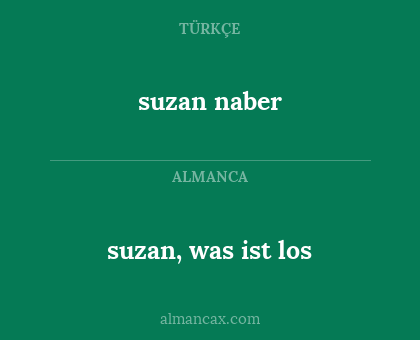suzan naber - suzan, was ist los
