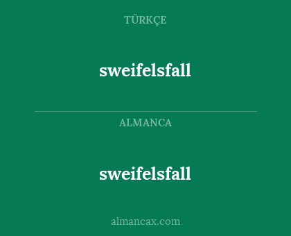 sweifelsfall - sweifelsfall