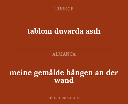 meine gemälde hängen an der wand - tablom duvarda asılı