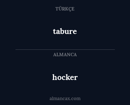 hocker - tabure