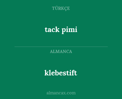 klebestift - tack pimi