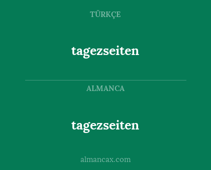 tagezseiten - tagezseiten