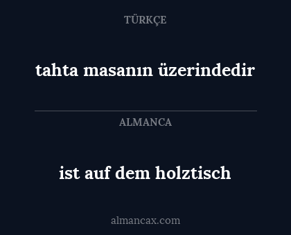 tahta masanın üzerindedir - ist auf dem holztisch
