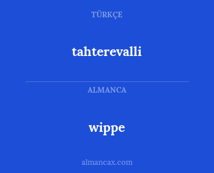 tahterevalli - wippe
